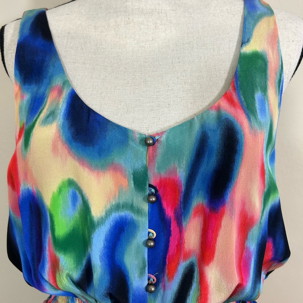 Maeve Multicolor Abstract Maxi Dress - Picture 4 of 16